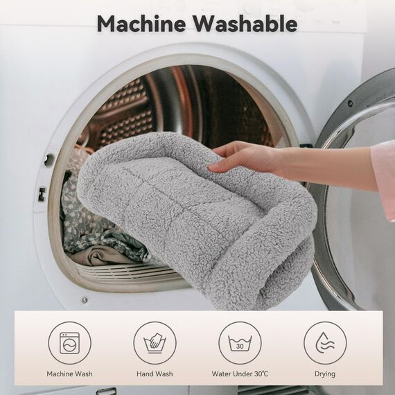 Namsan Katzenbett Hundebett Sanft Katzenkissen Plüsch Wärmematte für Kleinen Hunde/Katze/Hasen, Gray