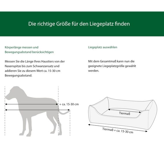Dehner Lieblinge Hundebett und Katzenbett Sammy, ca. 47 x 37 x 17 cm, Polyester, grau