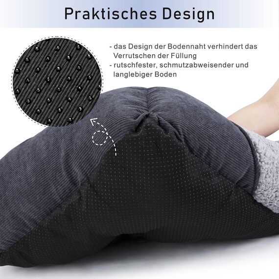 JOEJOY Hundebett XXL für Grosse Hunde, Hundekorb Waschbar, rutschfest HundeköRbchen, Bequem Anti Stress Hundebetten Grosse Hunde, 106x80x23cm