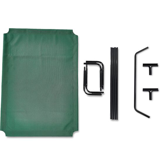 Amazon Basics Kühlendes erhöhtes Hund Haustierbett, Grün, Größe XL, L 153 x B 94 x H 23 cm