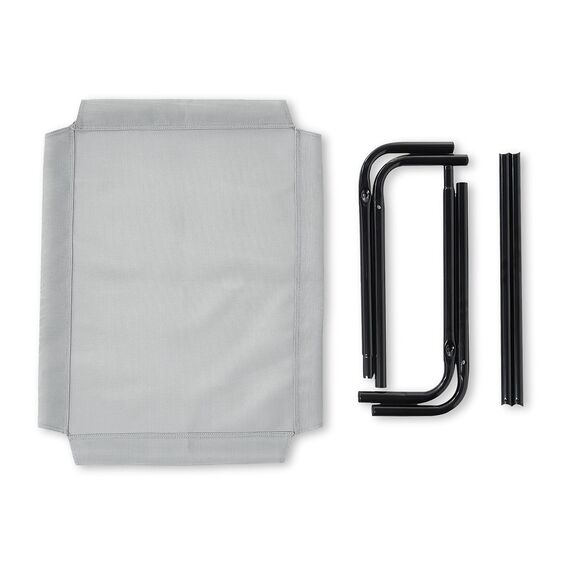 Amazon Basics Kühlendes erhöhtes Haustierbett per Hund, Größe S, L 90 x B 55 x H 19 cm, Grau