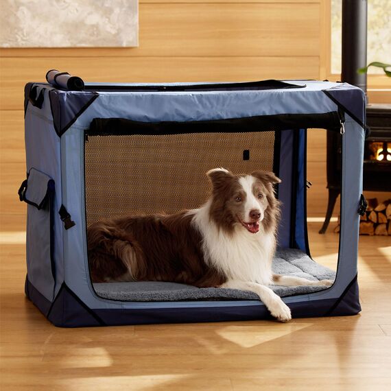 BEDSURE waschbar Hundematte Große Hunde - 104x69 cm Hundekissen waschbar für Grosse Hunde, Sherpa-Plüsch Hundebett groß mit hochdichter Schaumstofffüllung, grau