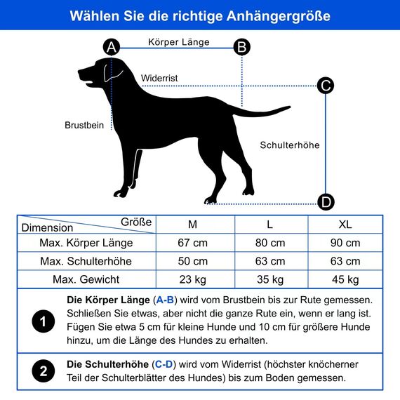 DOGGYHUT® Premium XL 2 in 1 Hundefahrradanhänger & Jogger 23-45 kg Fahrradanhänger für Hunde Hundeanhänger für Fahrrad Jogger 80106 (GRÜN Lemon)