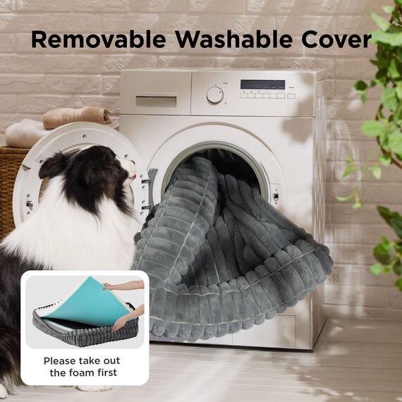 Bedsure ComfyFleece™ Orthopädische Hundebetten für extra große Hunde, wasserdichtes Memory-Schaum-XL-Haustierbett mit Seiten, rutschfest und Eierkisten-Schaum, Big Dog Couch Sofa mit waschbarem