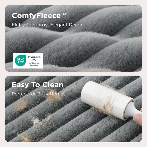 Bedsure ComfyFleece™ Orthopädische Hundebetten für extra große Hunde, wasserdichtes Memory-Schaum-XL-Haustierbett mit Seiten, rutschfest und Eierkisten-Schaum, Big Dog Couch Sofa mit waschbarem