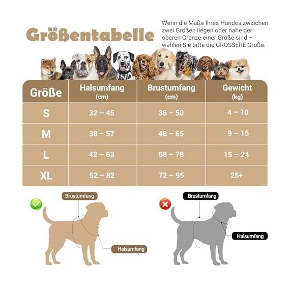 Funfox Hundegeschirr Mittelgroße Hunde [M] - Verstellbares Anti-Zug Brustgeschirr mit Griff & Reflektorstreifen, Atmungsaktives No Pull Hundegeschirr für Grosse/Kleine Hunde Outdoor Tarnbraun