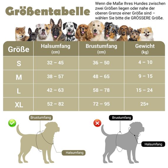 Funfox Hundegeschirr Kleine Hunde [S] - Anti Zug Welpengeschirr mit Griff & Ringreflektoren, Atmungsaktives Verstellbares No Pull Brustgeschirr für Kleine Mittelgroße Hunde Outdoor Militärgrün S