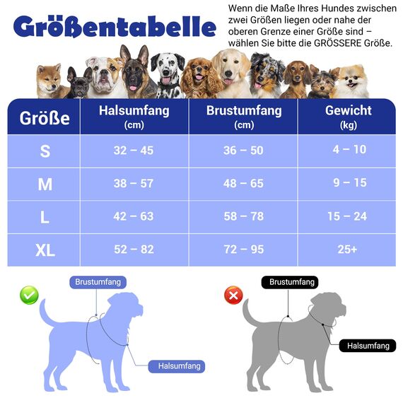 Funfox Hundegeschirr Mittelgroße Hunde, Anti Zug Brustgeschirr Verstellbares Geschirr Hund mit Griff Reflektorstreifen, No Pull Geschirr Hund für Kleine Mittlere Grosse Dog Harness Tarnorange L