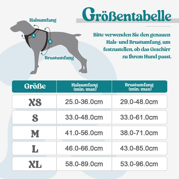 rabbitgoo Hundegeschirr Kleine Hunde, Anti Zug Geschirr mit Kontrolle, No Pull Verstellbar Hundegeschirr Grosse Hunde, Atmungsaktiv Reflexstreifen Brustgeschirr Sichere Führung Dunkelgrün XS