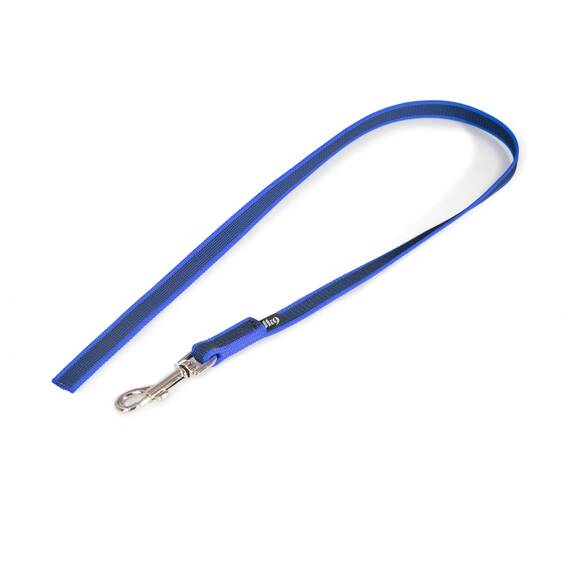 IDC Color & Gray gumierte Leine, 20 mm x 0,45 m ohne Schlaufe, Blau-Grau