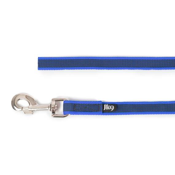 IDC Color & Gray gumierte Leine, 20 mm x 0,45 m ohne Schlaufe, Blau-Grau