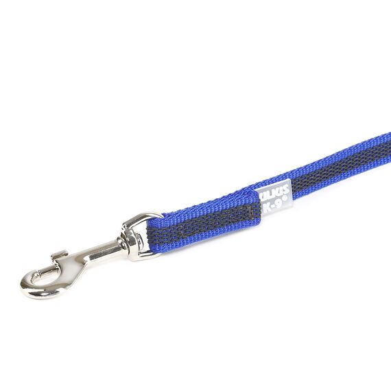 IDC Color & Gray gumierte Leine, 14 mm x 10 m mit Schlaufe, Blau-Grau