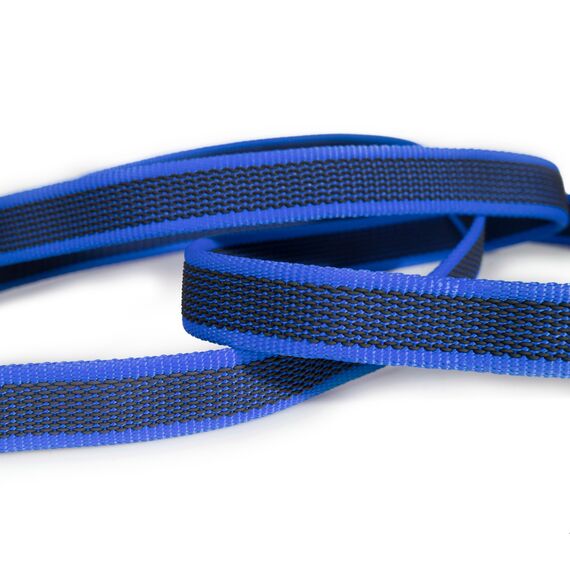 IDC Color & Gray gumierte Leine, 20 mm x 1 m mit Schlaufe, Blau-Grau (Packung mit 2)