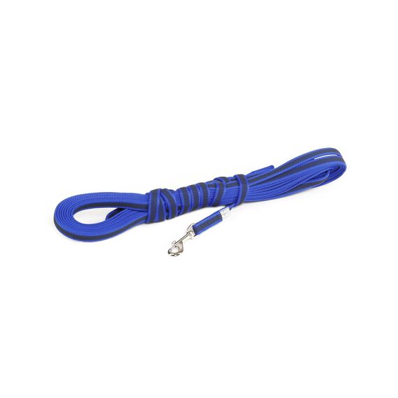 IDC Color & Gray gumierte Leine, 14 mm x 10 m mit Schlaufe, Blau-Grau
