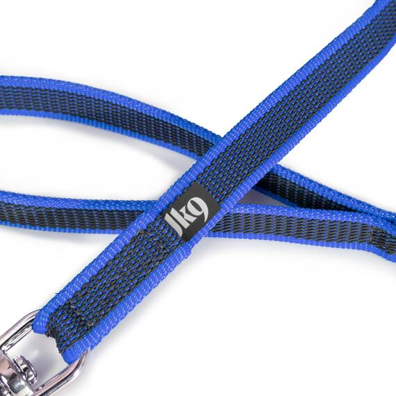 IDC Color & Gray gumierte Leine, 20 mm x 1 m mit Schlaufe, Blau-Grau