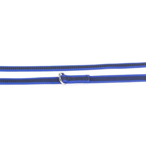IDC Color & Gray verstellbare Leine mit Doppelkarabiner, 14 mm x 2,2 m, Blau-Grau
