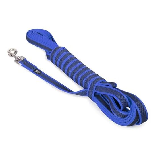 IDC Color & Gray gumierte Leine, 20 mm x 10 m mit Schlaufe, Blau-Grau