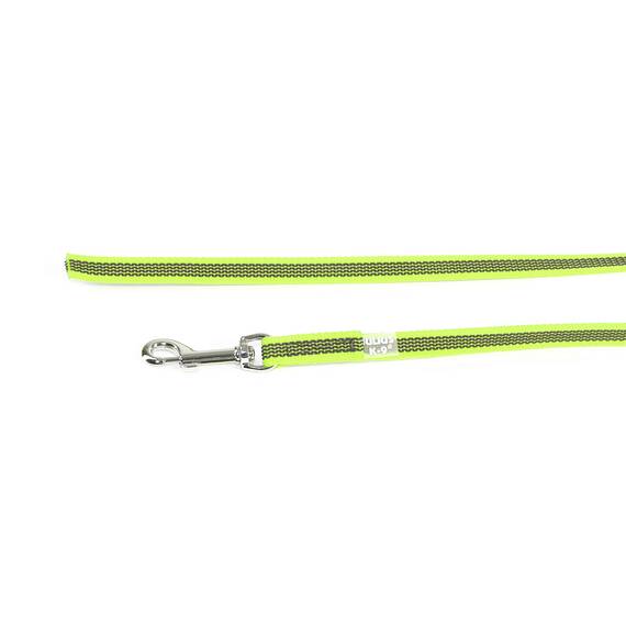 IDC Color & Gray gumierte Leine, 14 mm x 2 m ohne Schlaufe, Neon-Grau