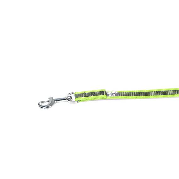 IDC Color & Gray gumierte Leine, 14 mm x 2 m ohne Schlaufe, Neon-Grau