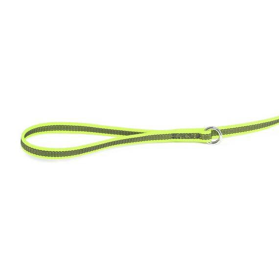 IDC Color & Gray gumierte Leine, 14 mm x 1,8 m mit Schlaufe, Neon-Grau