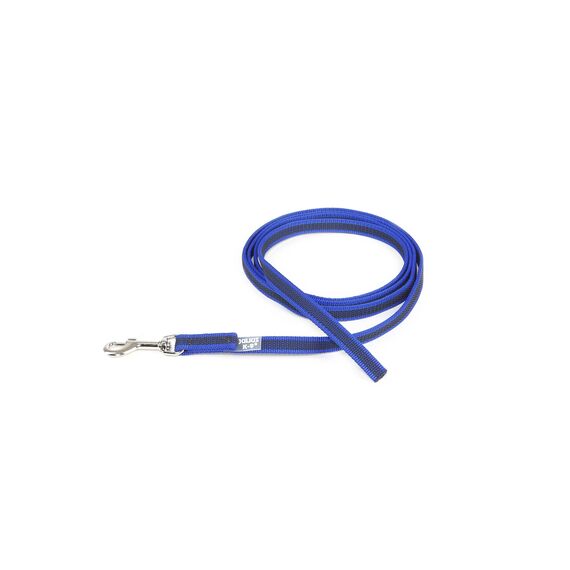IDC Color & Gray gumierte Leine, 14 mm x 2 m ohne Schlaufe, Blau-Grau