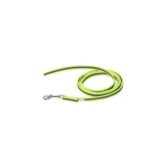 IDC Color & Gray gumierte Leine, 14 mm x 2 m ohne Schlaufe, Neon-Grau
