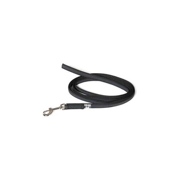 IDC Color & Gray gumierte Leine, 20 mm x 2 m ohne Schlaufe, Schwarz-Grau