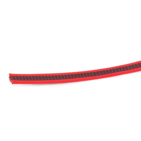 IDC Color & Gray gumierte Leine, 14 mm x 1 m ohne Schlaufe, Rot-Grau