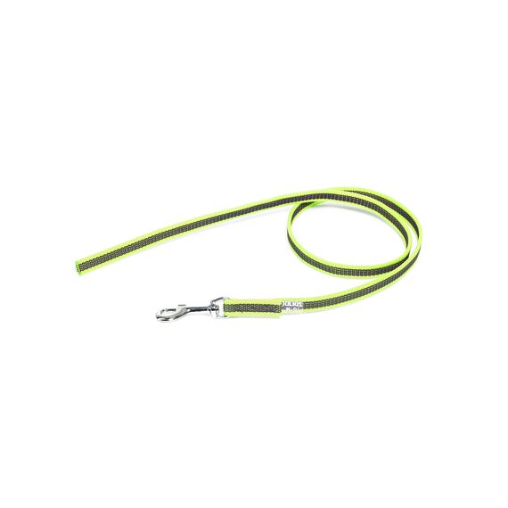 IDC Color & Gray gumierte Leine, 14 mm x 1 m ohne Schlaufe, Neon-Grau