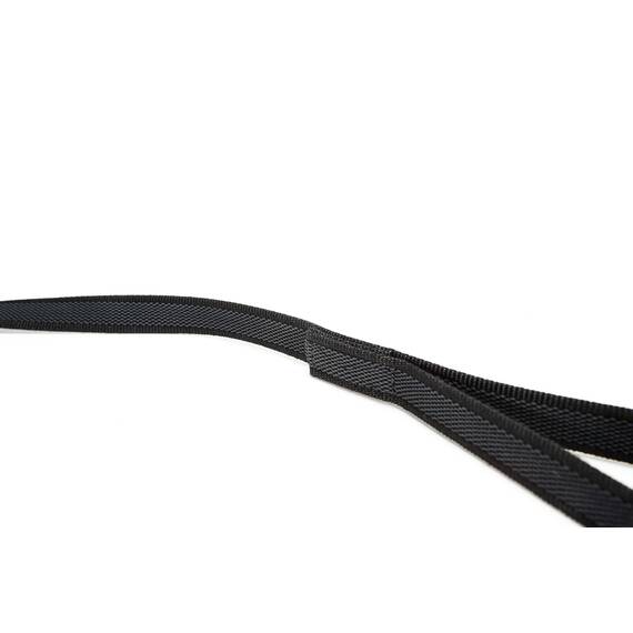 IDC Color & Gray gumierte Leine, 14 mm x 2 m mit Schlaufe, Schwarz-Grau
