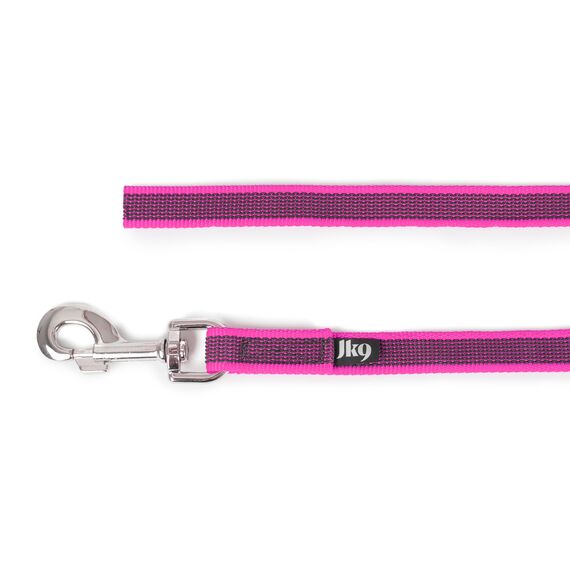 IDC Color & Gray gumierte Leine, 20 mm x 15 m ohne Schlaufe, Pink-Grau