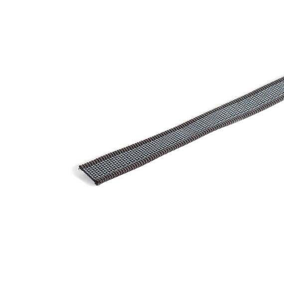 IDC Color & Gray gumierte Leine, 20 mm x 1 m ohne Schlaufe, Schwarz-Grau