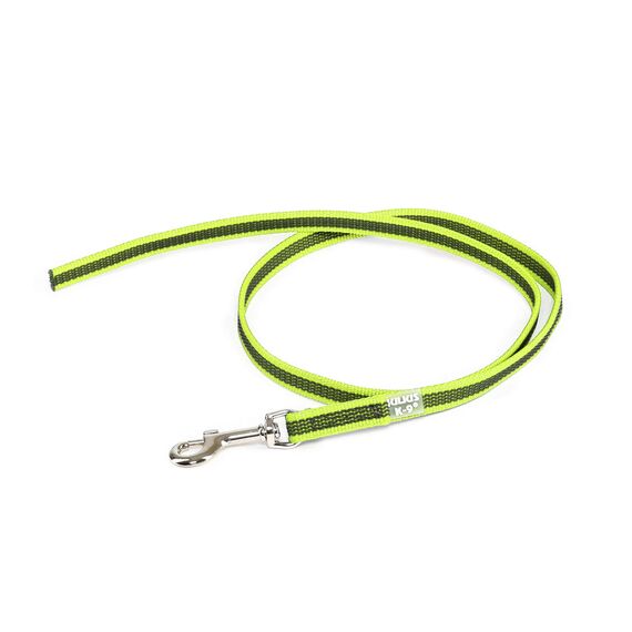 IDC Color & Gray gumierte Leine, 14 mm x 1 m ohne Schlaufe, Neon-Grau