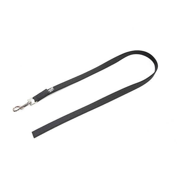 IDC Color & Gray gumierte Leine, 20 mm x 1 m ohne Schlaufe, Schwarz-Grau