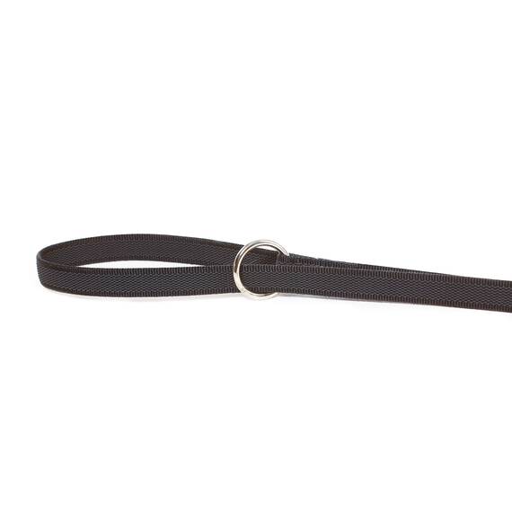 IDC Color & Gray verstellbare Leine mit Doppelkarabiner, 20 mm x 2,2 m, Schwarz-Grau
