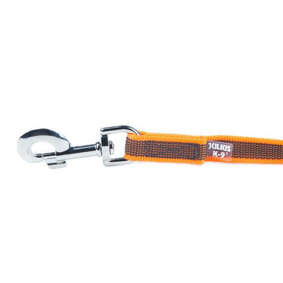IDC Color & Gray gumierte Leine, 20 mm x 15 m ohne Schlaufe, Orange-Grau