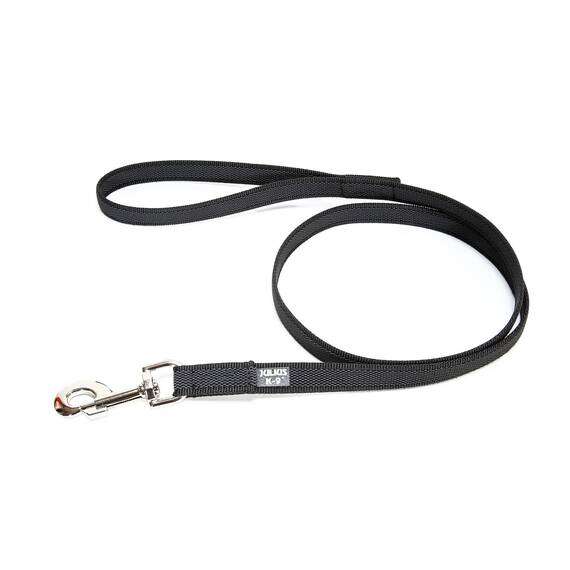 IDC Color & Gray gumierte Leine, 14 mm x 2 m mit Schlaufe, Schwarz-Grau