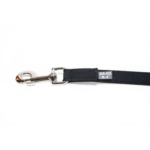 IDC Color & Gray gumierte Leine, 20 mm x 10 m mit Schlaufe, Schwarz-Grau