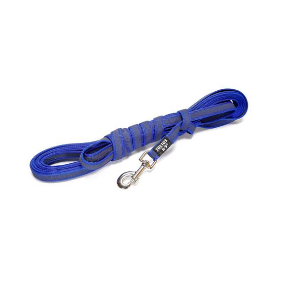 IDC Color & Gray gumierte Leine, 20 mm x 5 m mit Schlaufe, Blau-Grau