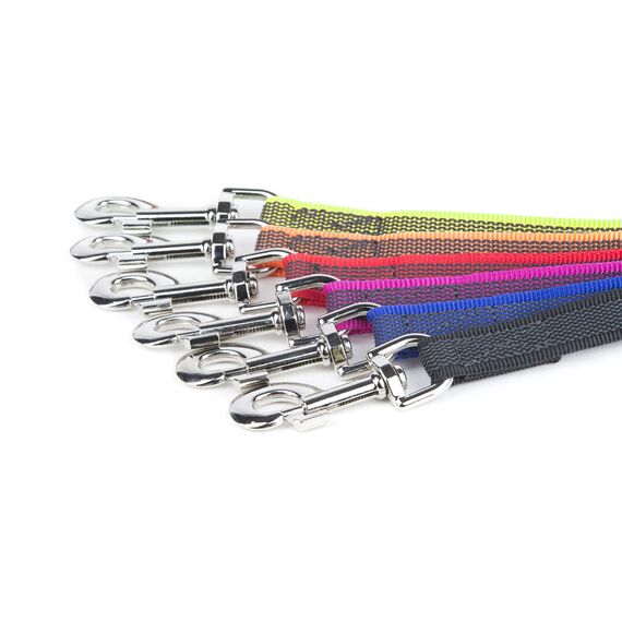 IDC Color & Gray gumierte Leine, 20 mm x 2 m ohne Schlaufe, Schwarz-Grau