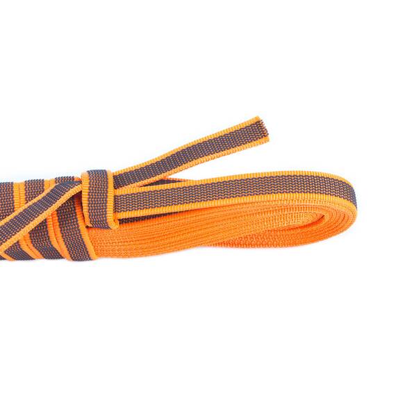 IDC Color & Gray gumierte Leine, 20 mm x 15 m ohne Schlaufe, Orange-Grau