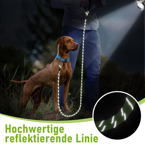 X XBEN Schleppleine für Hunde, 30M Starke Hundeleine mit Bequemen Gepolsterter Griff, Trainingsleine Laufleine für Welpen Kleine Mittlere Große Hunde,Abschließbarer Karabine