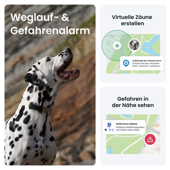 Tractive Smarter Hunde (Bundle (Schwarz))