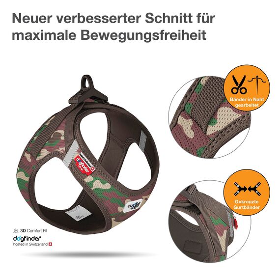 Vest Harness curli Clasp Air-Mesh Camo S