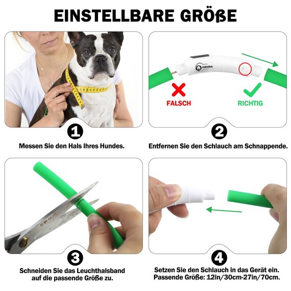 Nepfaivy Leuchthalsband Hund USB Aufladbar - Wasserdichtes Hundehalsband Leuchtend mit Verstellbarer Länge, LED Halsband für Hunde mit 3 Beleuchtungsmodi für Sicherheit, Lila