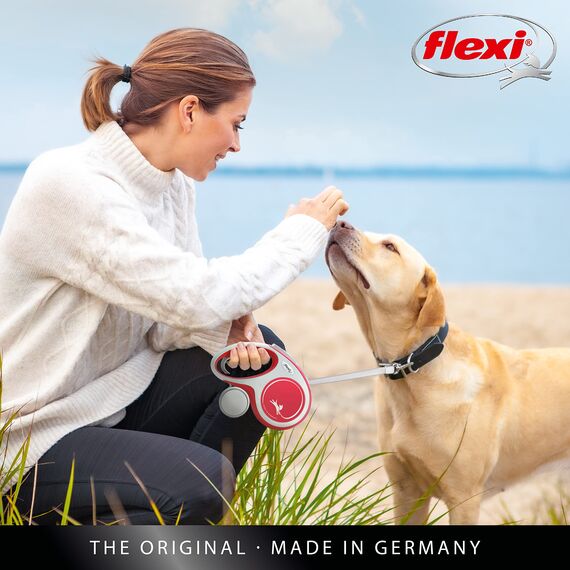 flexi® Comfort S Gurt 5 m rot, Roll-Leine für Hunde bis 15 kg