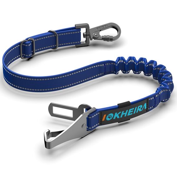 IOKHEIRA Hunde Sicherheitsgurt für Auto (Navyblau)