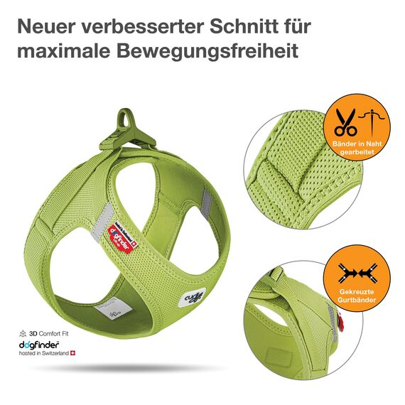 Vest Harness curli Clasp Air-Mesh Lime S