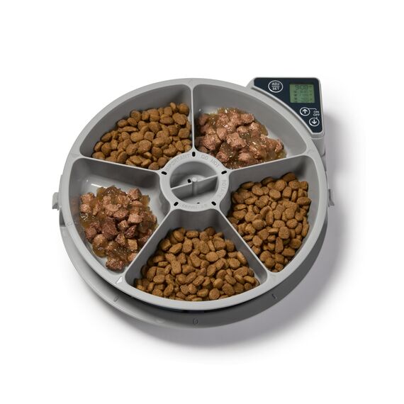 Cat Mate Digitaler Futterautomat C500 Katzen Hunde Futterspender 5 Mahlzeiten
