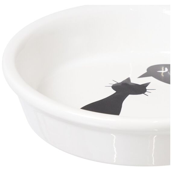 Trixie 24499 Keramiknapf, Katze, 0,25 l/ø 13 cm, weiß